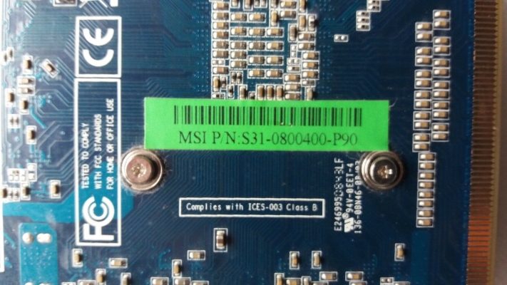 MSI nVidia GeForce GT120 - 1GB - HDMI